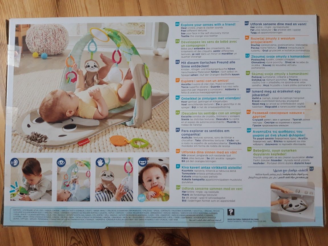 mata sensoryczyna edukacyjna Fisher-Price Leniwiec.