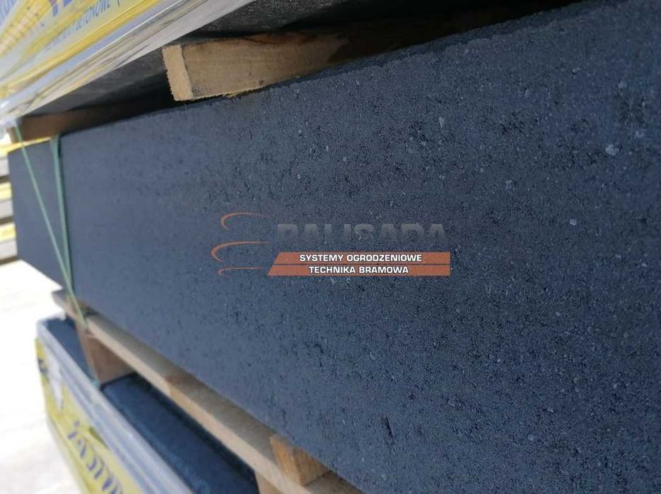 GRAFITOWA PODMURÓWKA płyty betonowe antracyt Z WIBROPRASY | Bydgoszcz