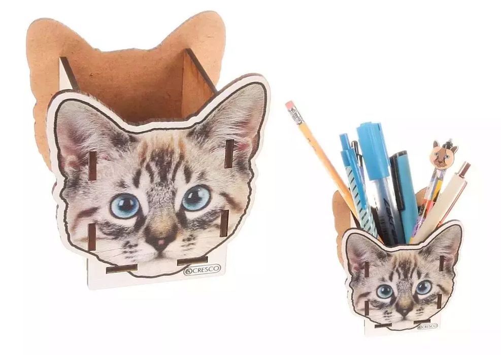 Przybornik organizer na biurko Kot. Cresco