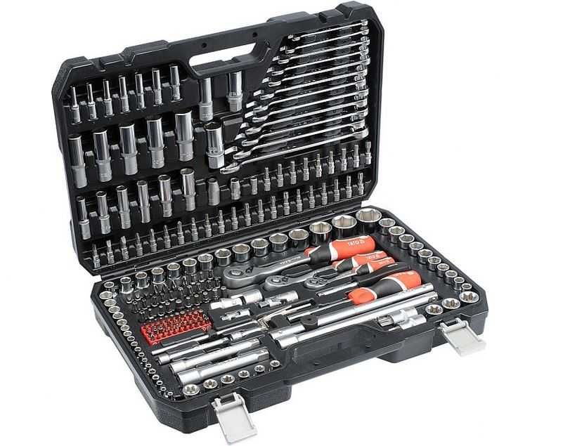 NOWY zestaw narzędzi kluczy Yato YT38841 1/2 3/8 i 1/4 216 elementów