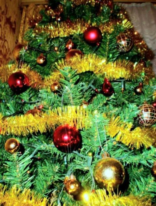 Ёлка искусственная 190 см .Ялинка штучна + игрушки.