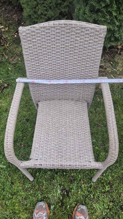 Krzesla ogrodowe  6 sztuk technoratan