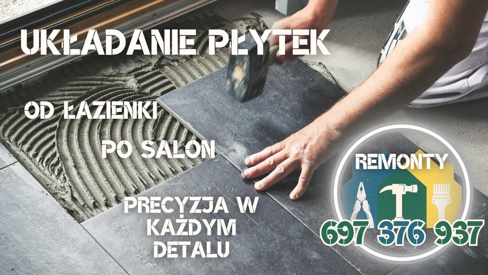 Wykończenia wnętrz, kładzenie płytek, glazura Lubliniec