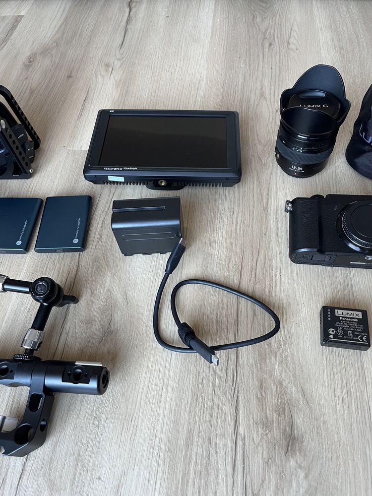 BMPCC4k + Lumix DC GX9 + Acessórios