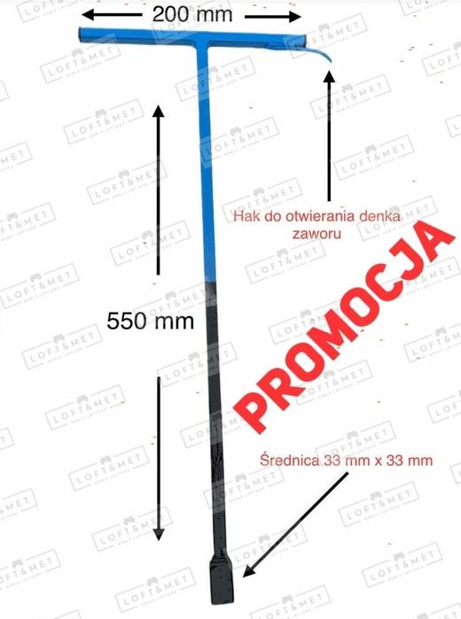 Klucz do hydrantu naziemnego klucz do wody hydrant