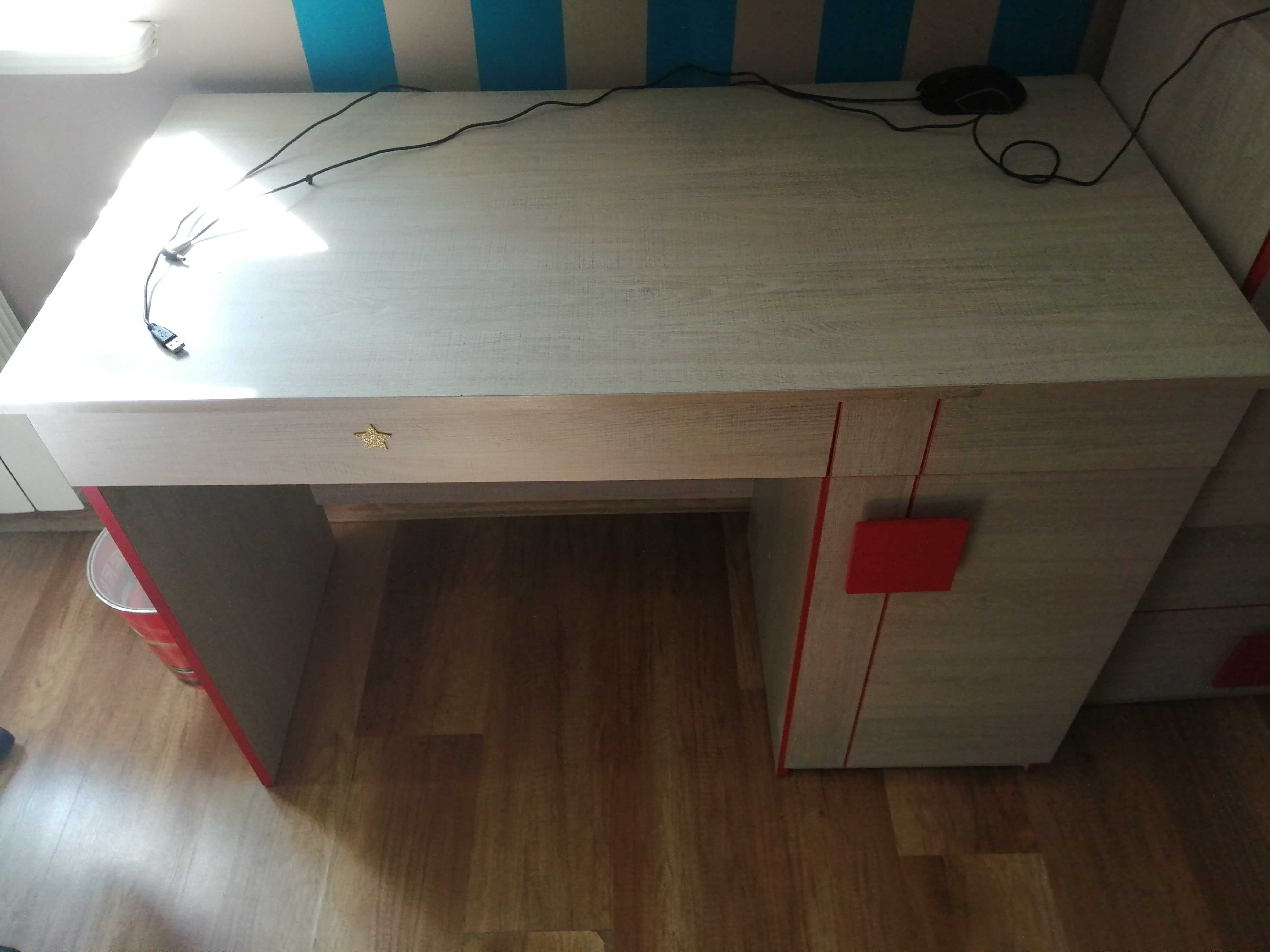 Komplet mebli młodzieżowych gumi  czerwone