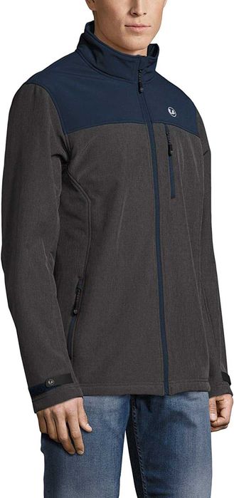 700 Męska Kurtka Wiosenna Ocieplana Softshell Przeciwdeszczowa S