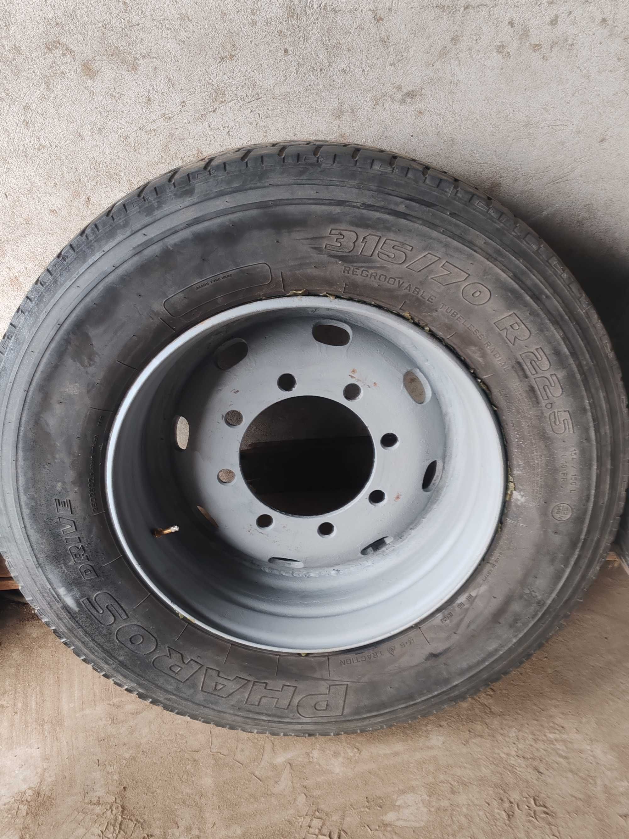 KOŁA BEZDĘTKOWE 8-otworów do Przyczepy  315/70 R22.5