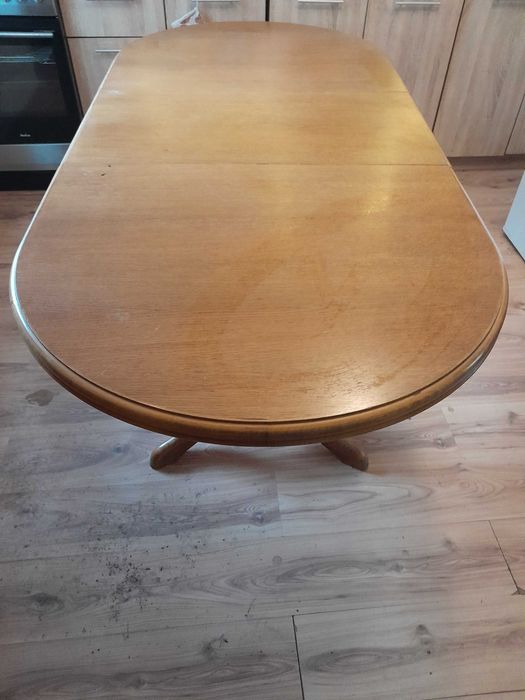 Stół drewniany dębowy duży