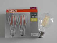 Żarówka LED E27 7W = 60W 2700K Filament OSRAM 2szt