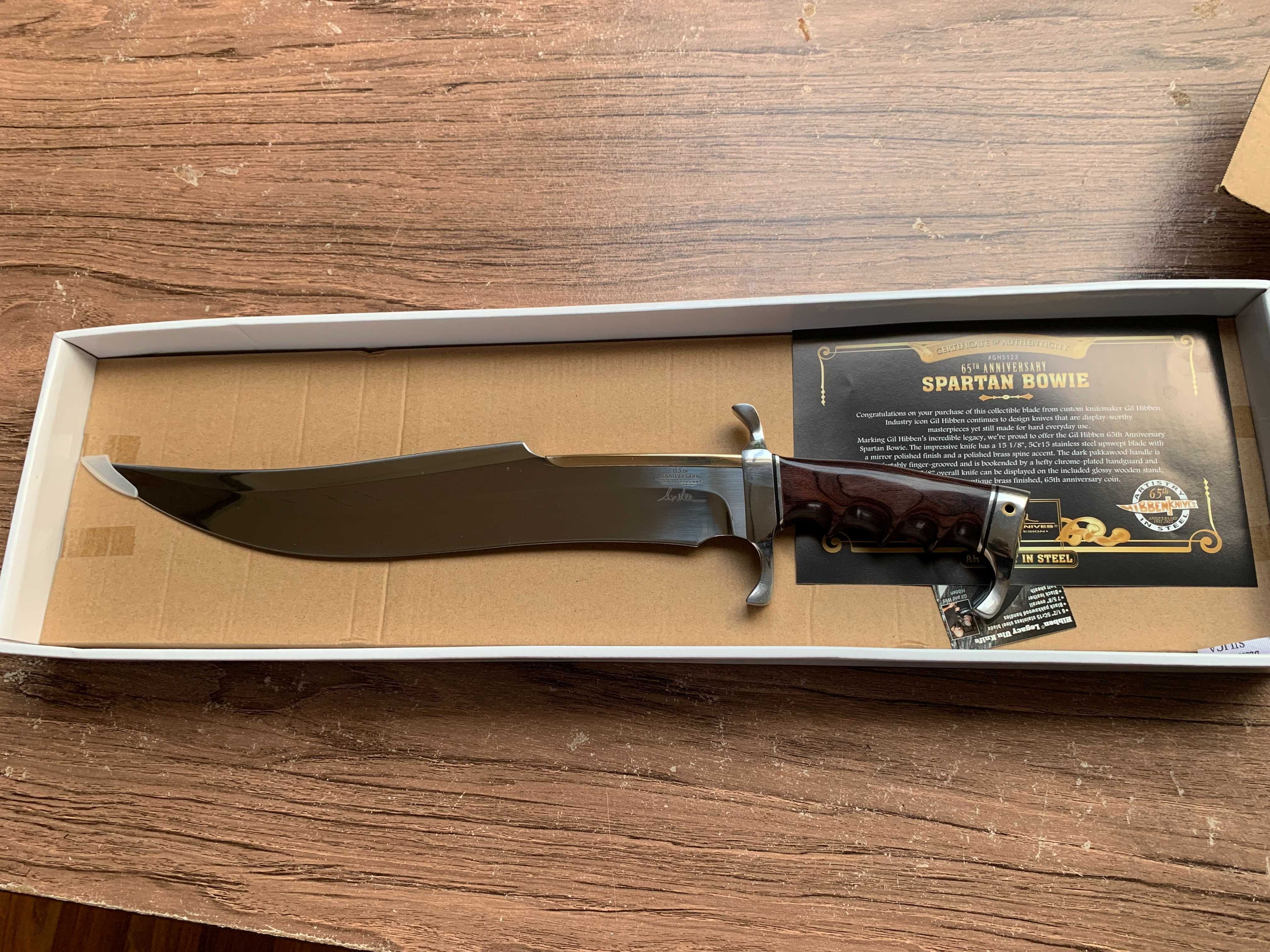 Nóż Gil Hibben 65TH Anniversary Knife Spartan Bowie - GH5123