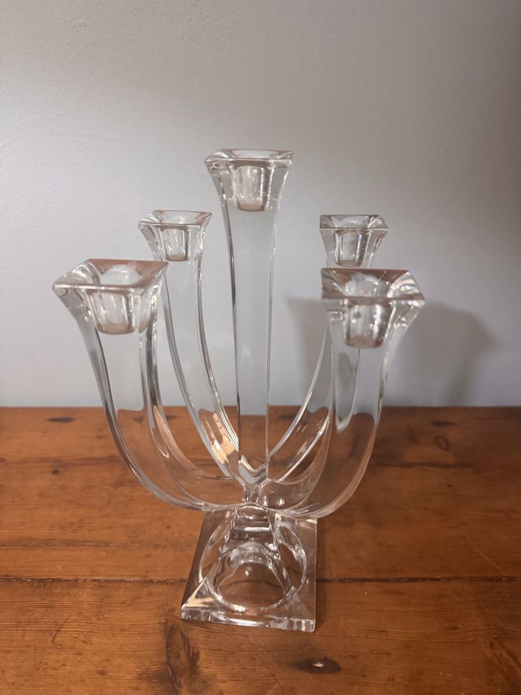 Vintage Candelabro em Cristal
