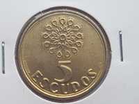 Moeda 5 Escudos Latão Niquel República 1999 (BELA)