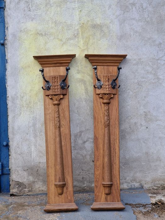 Wieszaki drewniane vintage