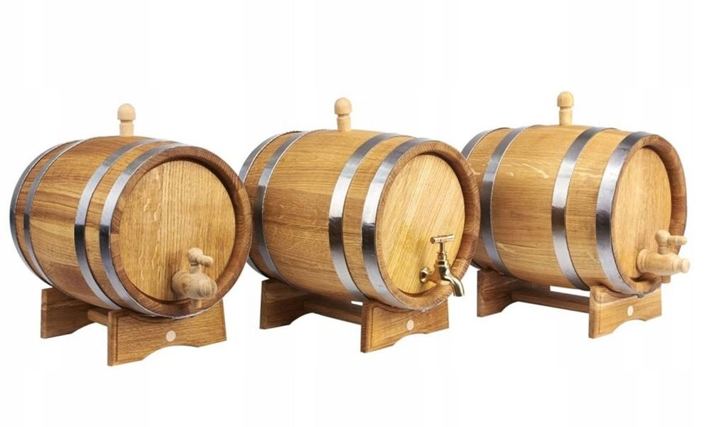 Бочка дубова 3-5-10-15-20-30-40-50л