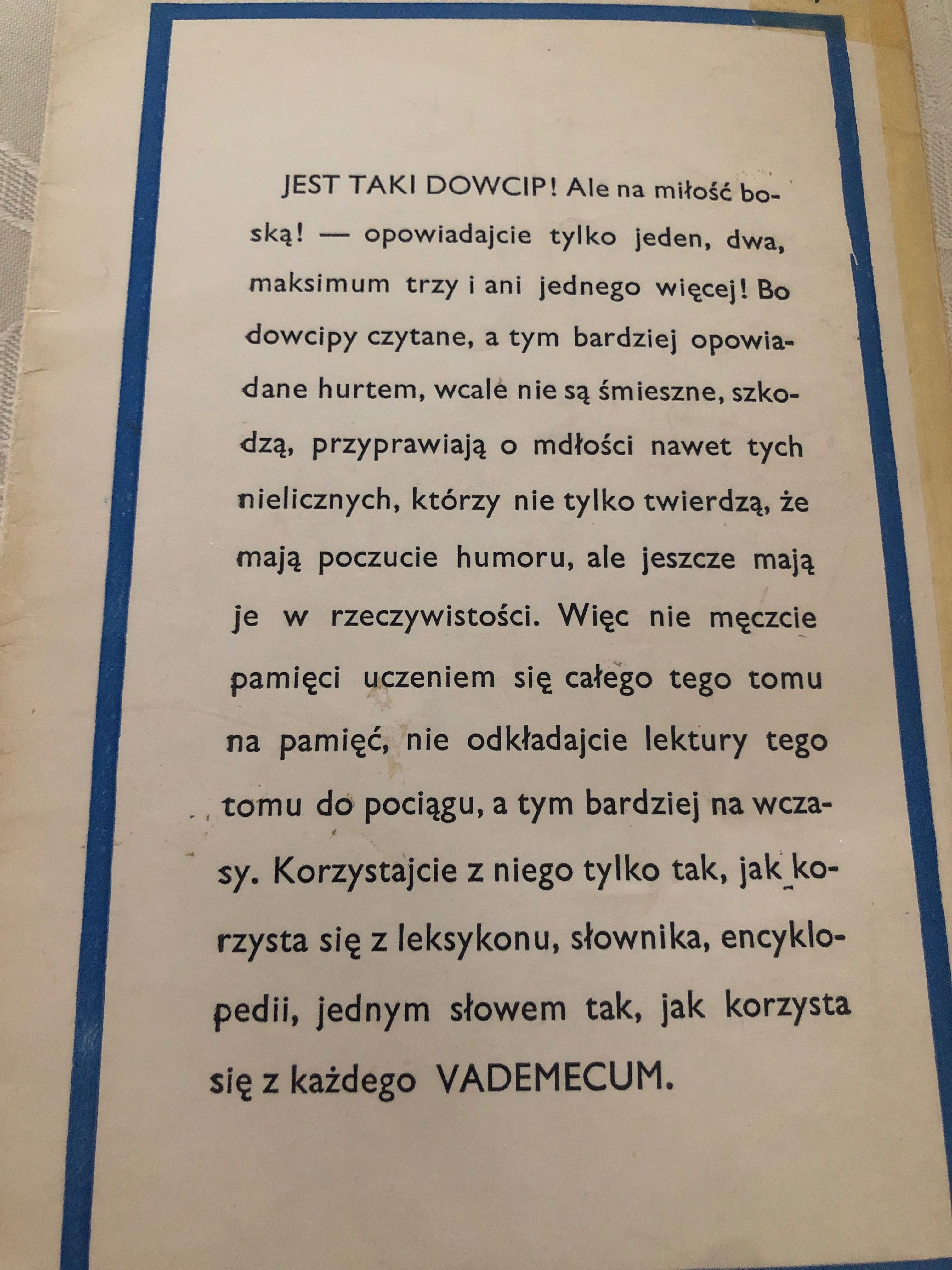 Jest taki dowcip. Jerzy Wittlin