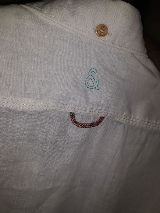 Рубашка сорочка льняна льон colours & sons