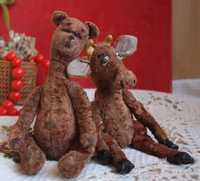 Плюшевые игрушки медвежонок мишка корова опилки