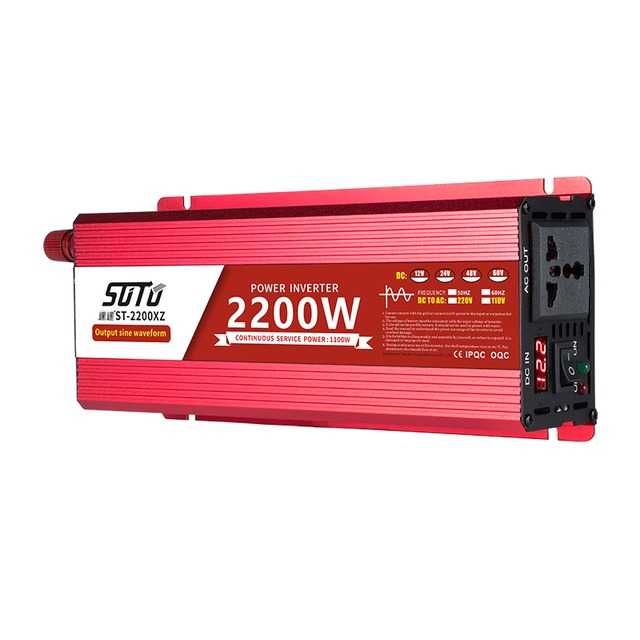 Інвертор инвертор 12в 220в 1600W 2200W 2600W 3000W 3600W чистий синус