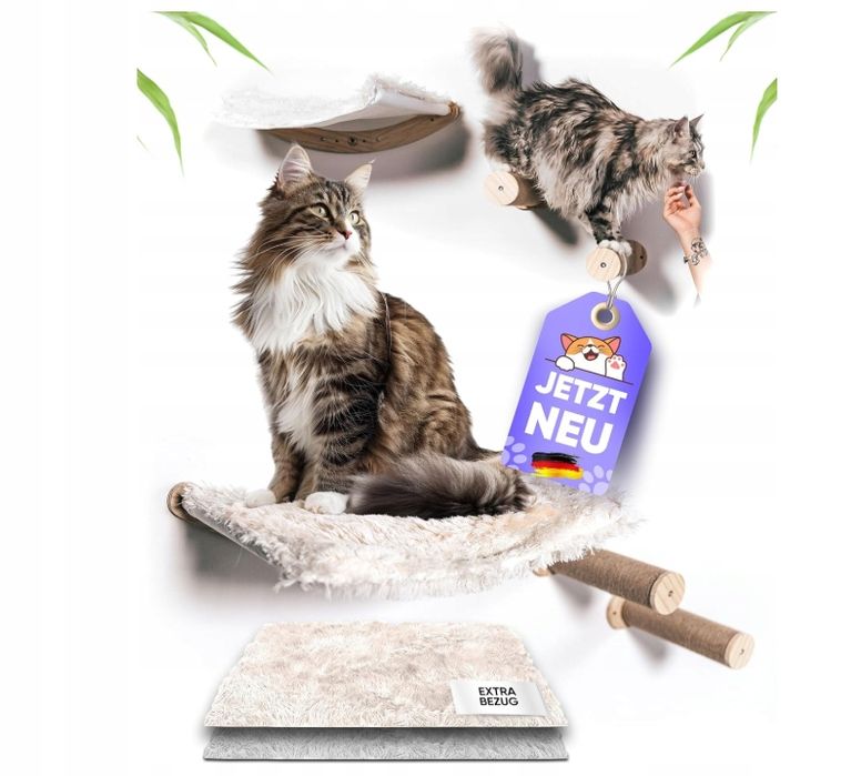 Zestaw Ścianka Wspinaczkowa, Hamak Dla Kota Powystawowy