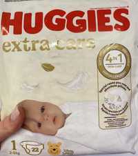 86 шт Huggies extra care 1 підгузники pampers active baby 1 памперси