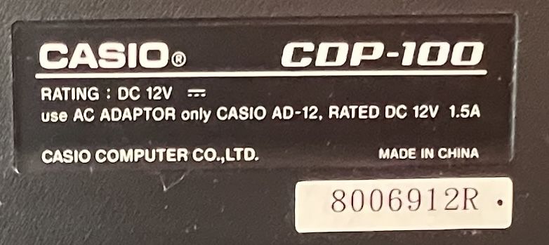 Teclado Casio CDP-100