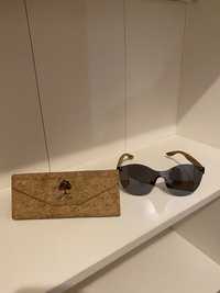 Okulary przeciwsłoneczne Old Oak drewno lustrzanki