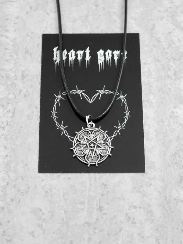 nowy wisiorek pentagram gotycki gothic alternative kozioł metal HG50