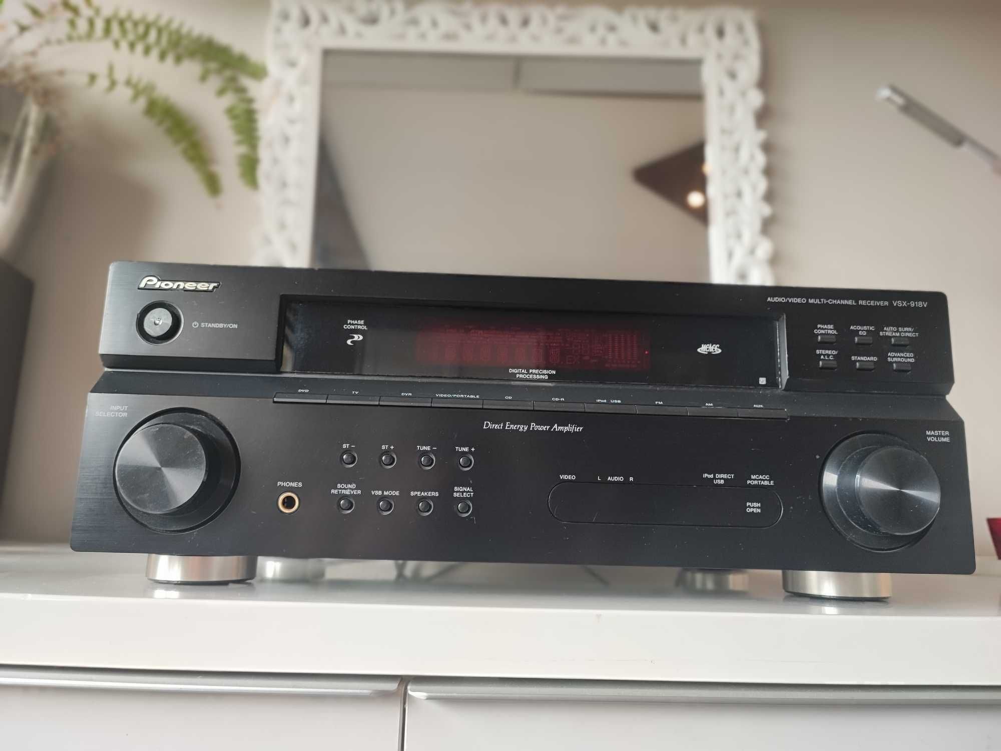 Amplituner PIONEER VSX-918V + odtwarzacz DVD