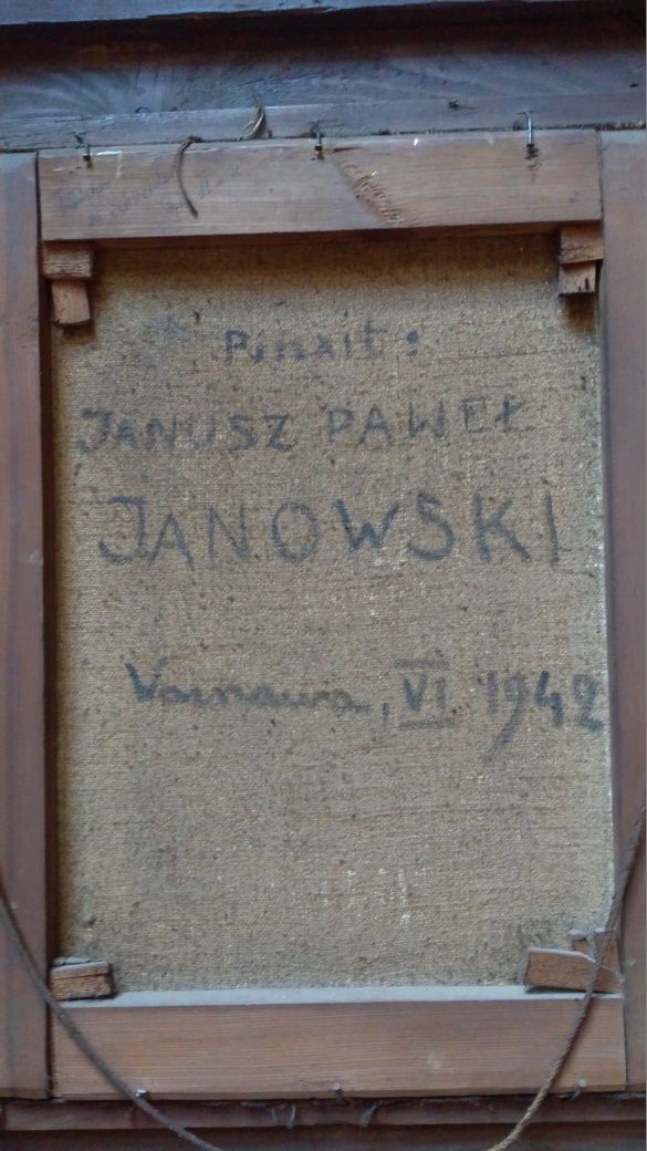 Obraz , portret Schneidera , J.P. Janowski , płótno , olej ,