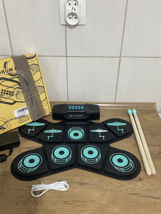 Przenośna perkusja elektroniczna CAHAYA Jak nowa! Okazyjna cena