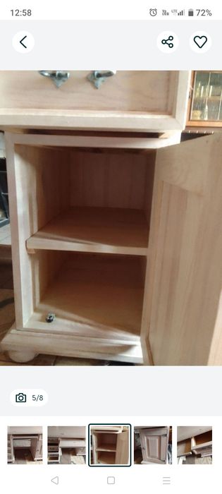 Biurko drewniane w stylu retro Vintage