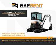 Koparka BOBCAT E27z minikoparka gąsienicowa - wynajmij bez uprawnień
