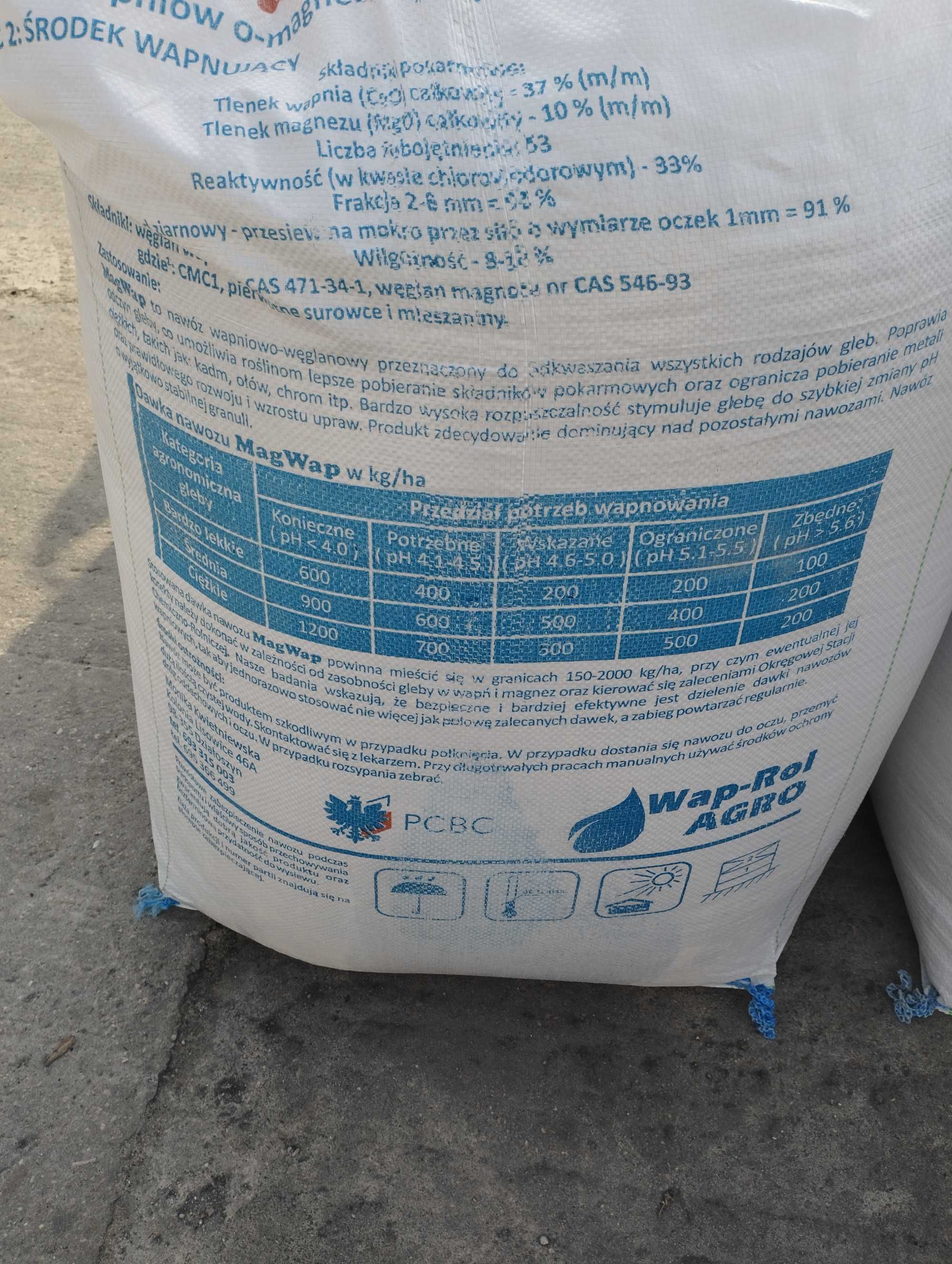 Wapno magnezowe 60% CaCo3 i 30% MgCo3