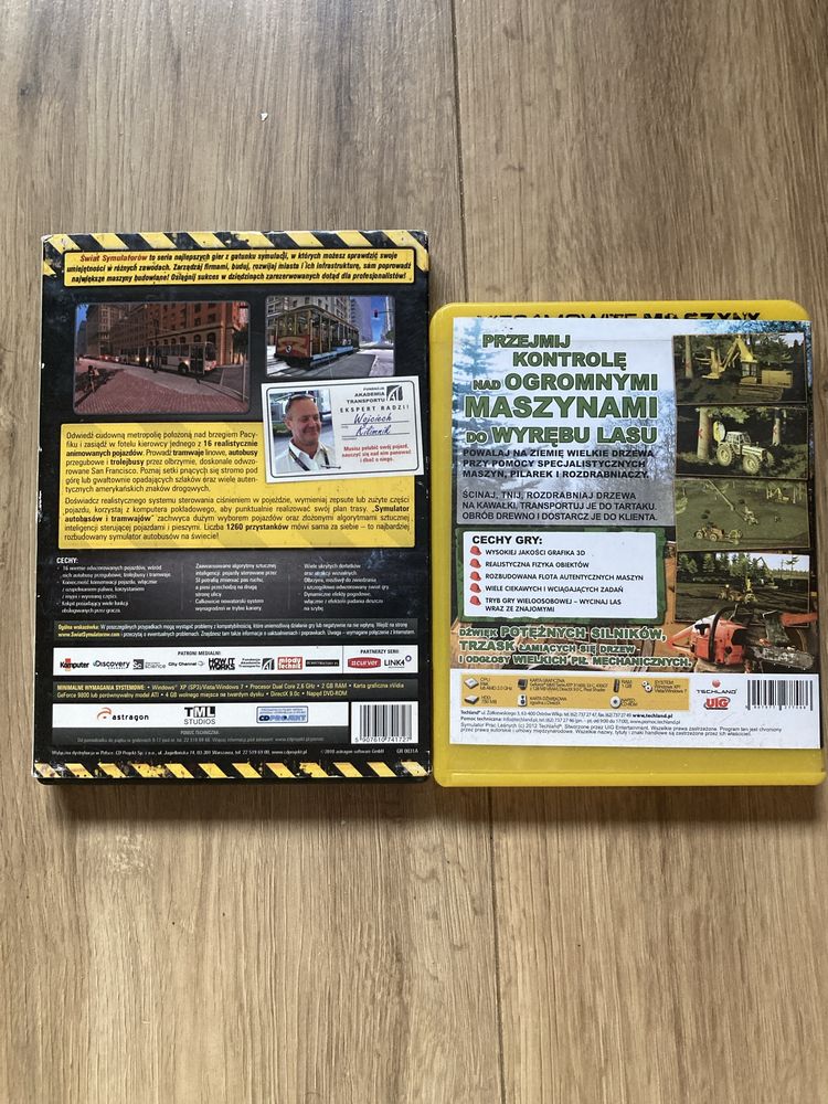 Symulator autobusów i tramwajów z symulator prac leśnych