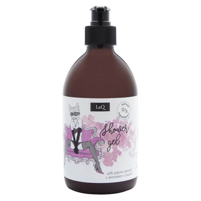 LaQ Naturalny żel pod prysznic z ekstraktem z piwonii 500ml