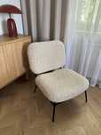 Fotel Zara Home boucle beżowy, nowoczesny design