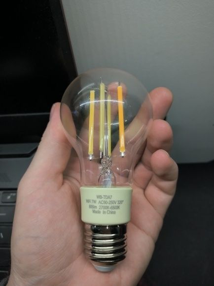 Wifi  розумна лампочка, MOSE Tuya Wifi E27 7w