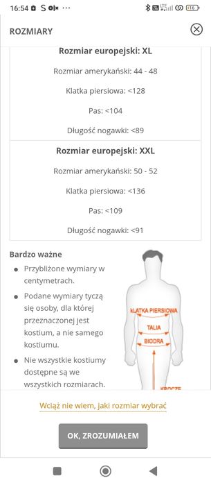 XXL.Garnitur Suitmaster Joker dla mężczyzn