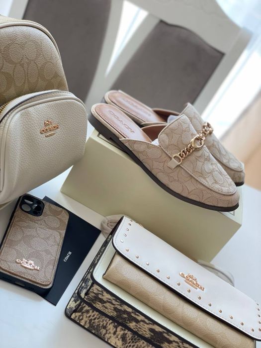 Мюлі Coach, Є КОЛЬОРИ, натуральна шкіра, на літо (босоніжки, лофери)