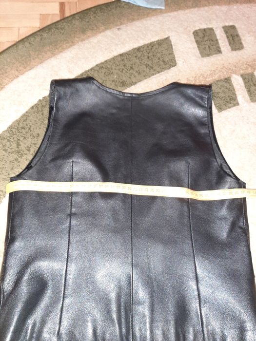 Кожанный.       жилет