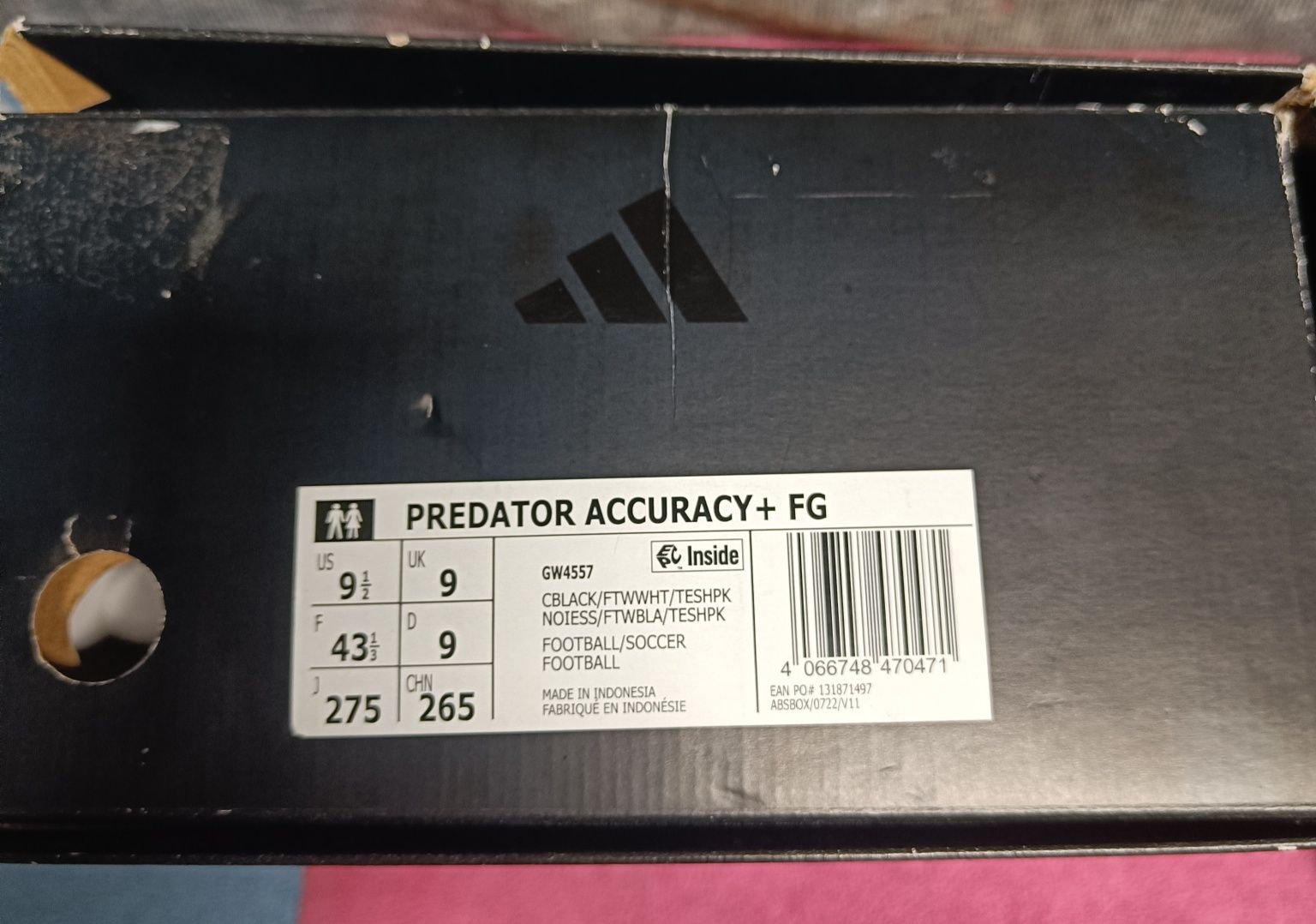 Buty korki piłkarskie Adidas Predator Accuracy + FG (43 1/3)