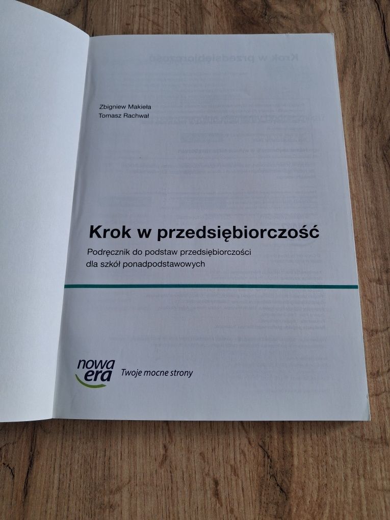 Krok w przedsiębiorczość Nowa era