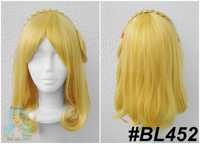 Mari Ohara Love Live cosplay wig żółta peruka z warkoczem