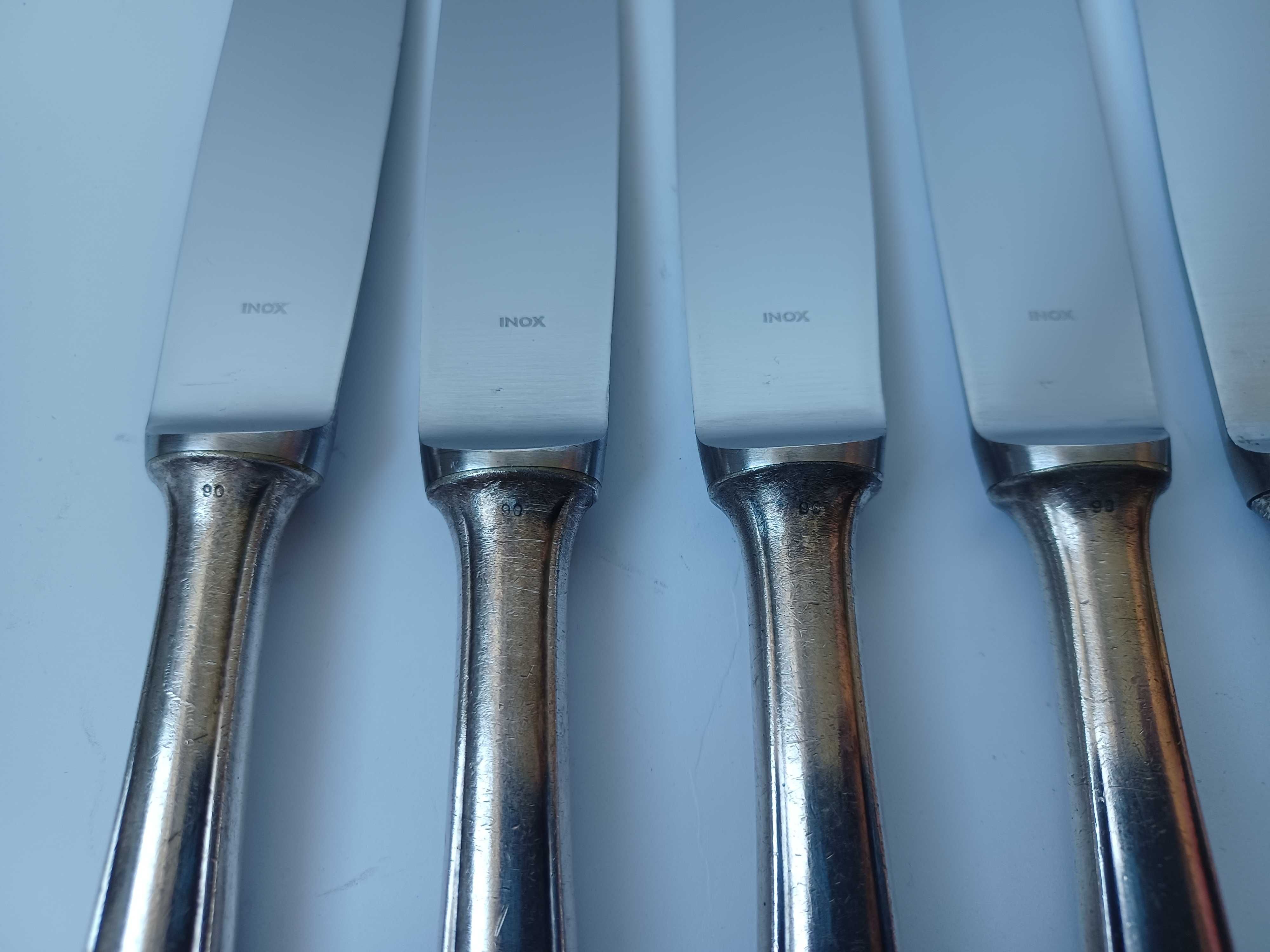 Набір кухонних ножів, INOX, Італія, нержавійка, посріблені ручки.