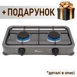 Плита газова настільна Domotec MS 6602 на 2 конфорки