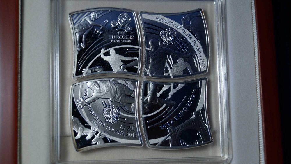 Monety Euro 2012 - 4x10zł