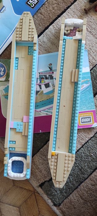 Statek, łódź wodna klocki gudi