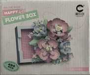 Klocki Mini Flower Box Pudełko z Różowo Niebieskimi Kwiatami 494pcs