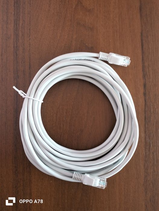 Кабель UTP Cat5е патчкорд +  подарунок упаковка скоби